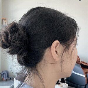 Human Hair Bun extension Messy bun hair piece beauty Clip in Hair 100% human